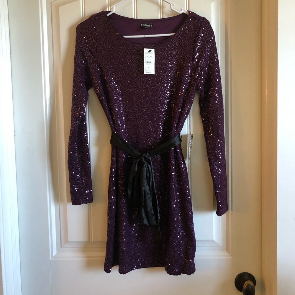 Express Purple Mini Dress